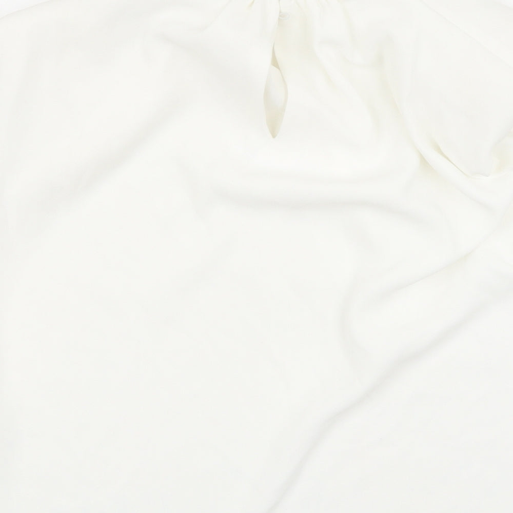 Womens UK Size S Zara White Basic Blouse