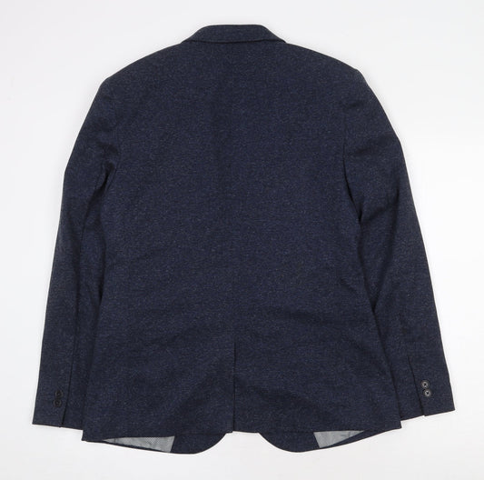 Mens UK Size M Burton Regular Blue Suit Jacket