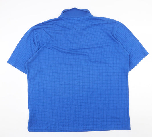 Slazenger Mens Blue Polyester Polo Size 3XL Collared Button