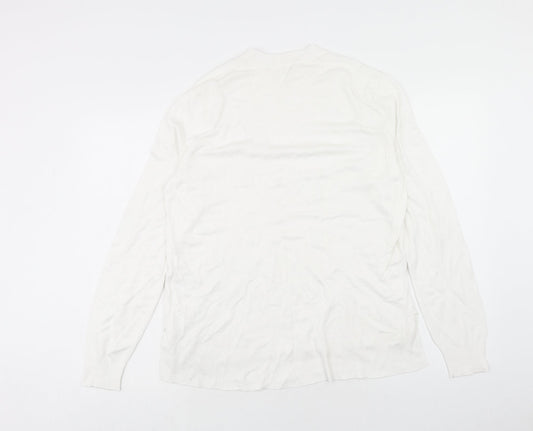 Womens UK Size S H&M White Pullover Jumper