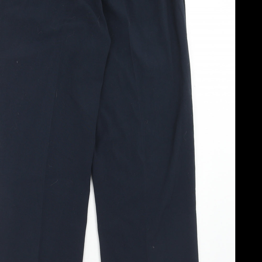 Womens UK Size 14 Special Collection Regular Fit Dress Pants Blue Trousers