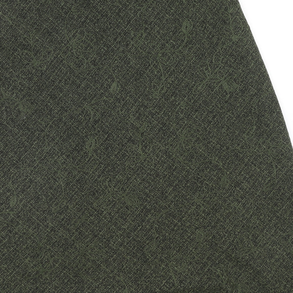 Matalan Womens Green Polyester Swing Skirt Size 16