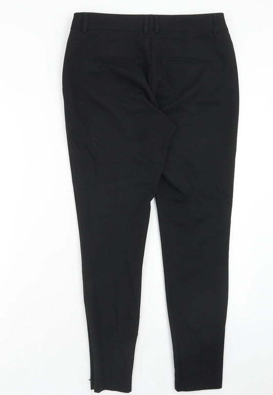 Womens UK Size 8 NEXT Regular Fit Dress Pants Black Trousers