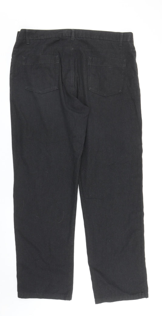 George Mens Grey Polyacrylate Fibre Chino Trousers Size 38 in L33 in Regular Zip