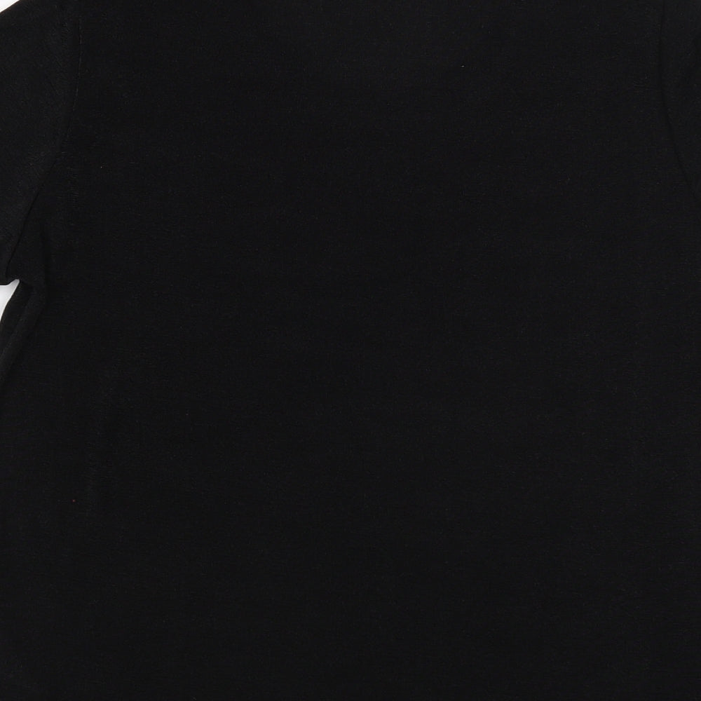 Womens UK Size 8 Julipa Black Basic T-Shirt