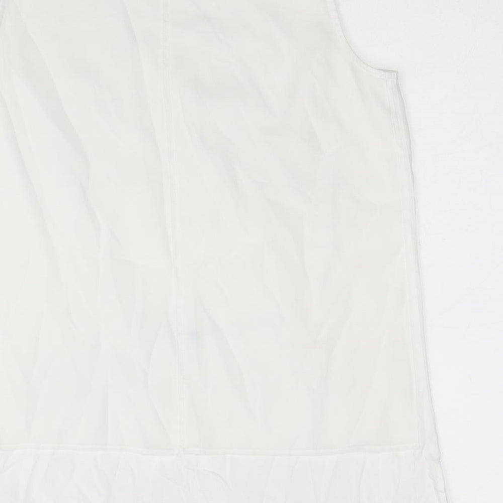 Womens UK Size S Episode White Basic Tank