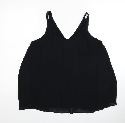 Womens UK Size 12 NEXT Black Basic Tank