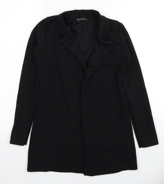 Womens UK Size 8 PRETTYLITTLETHING Black Jacket