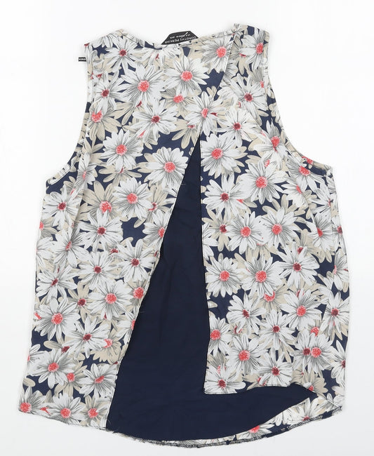 Womens UK Size 8 Dorothy Perkins White Basic Tank