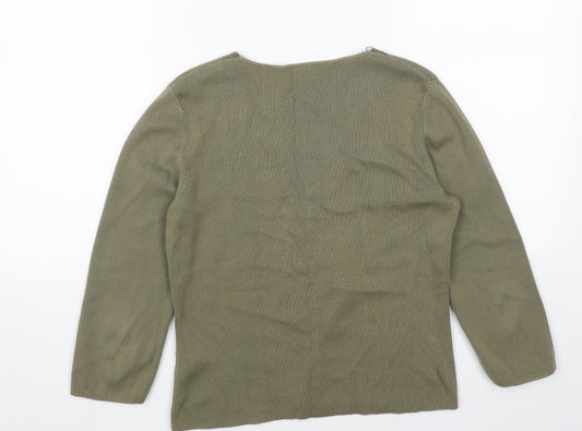Womens UK Size 14 Principles Green Pullover Jumper