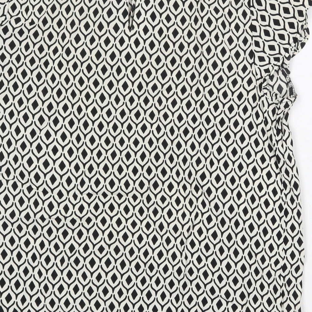 Womens UK Size 8 H&M White Basic Blouse