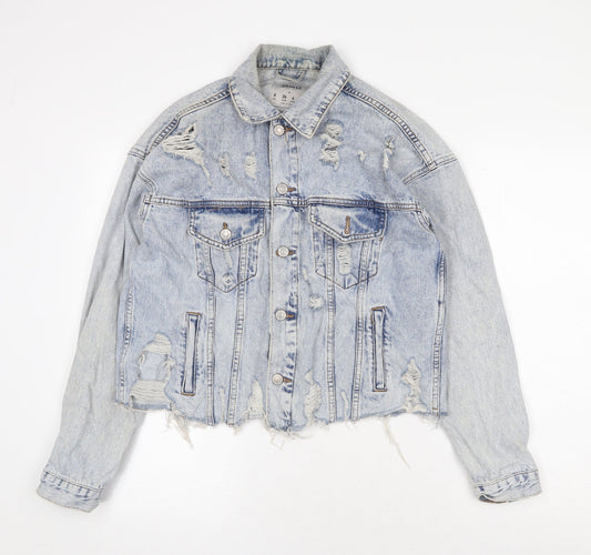 Womens UK Size 8 Denim & Co. Blue Jacket
