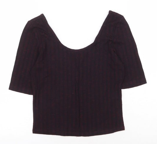 Womens UK Size 10 New Look Red Basic Blouse