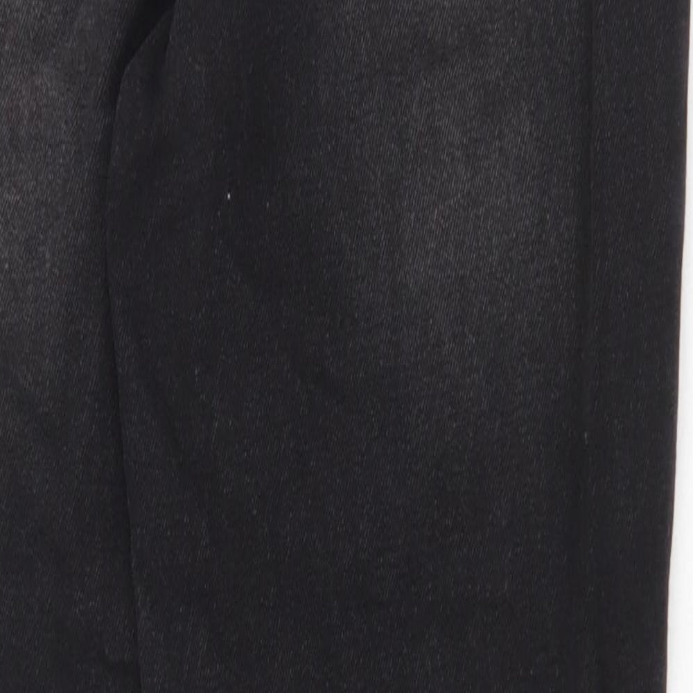 I SAW IT FIRST Womens Black Cotton Skinny Jeans Size 6 Regular Zip