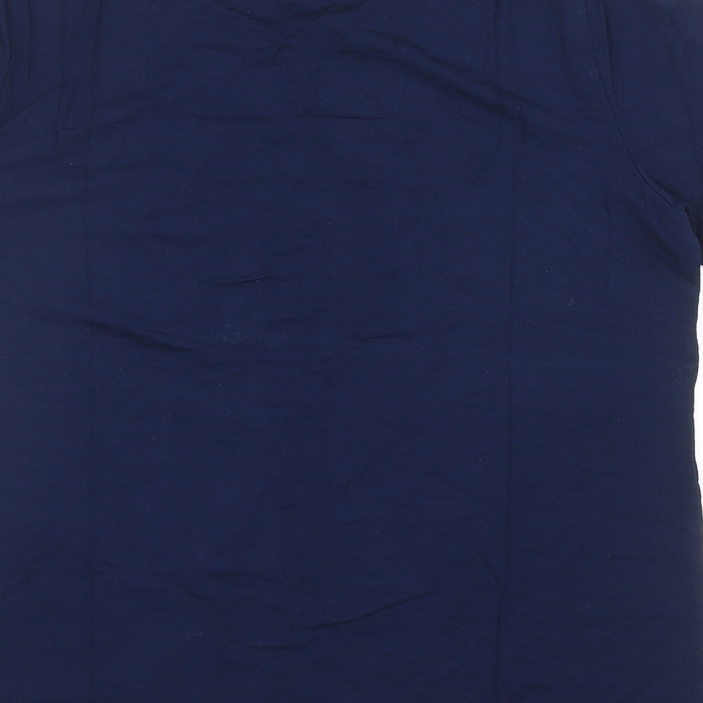 Womens UK Size M Just Elegance Blue Basic T-Shirt