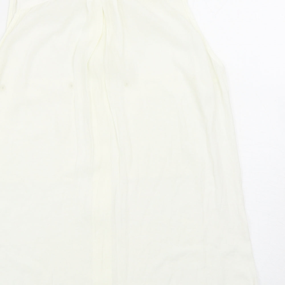 Womens UK Size 12 NEXT Ivory Basic Blouse