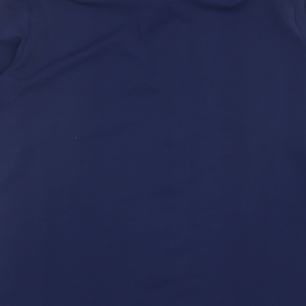 Womens UK Size M MissLook Blue Basic Button-Up