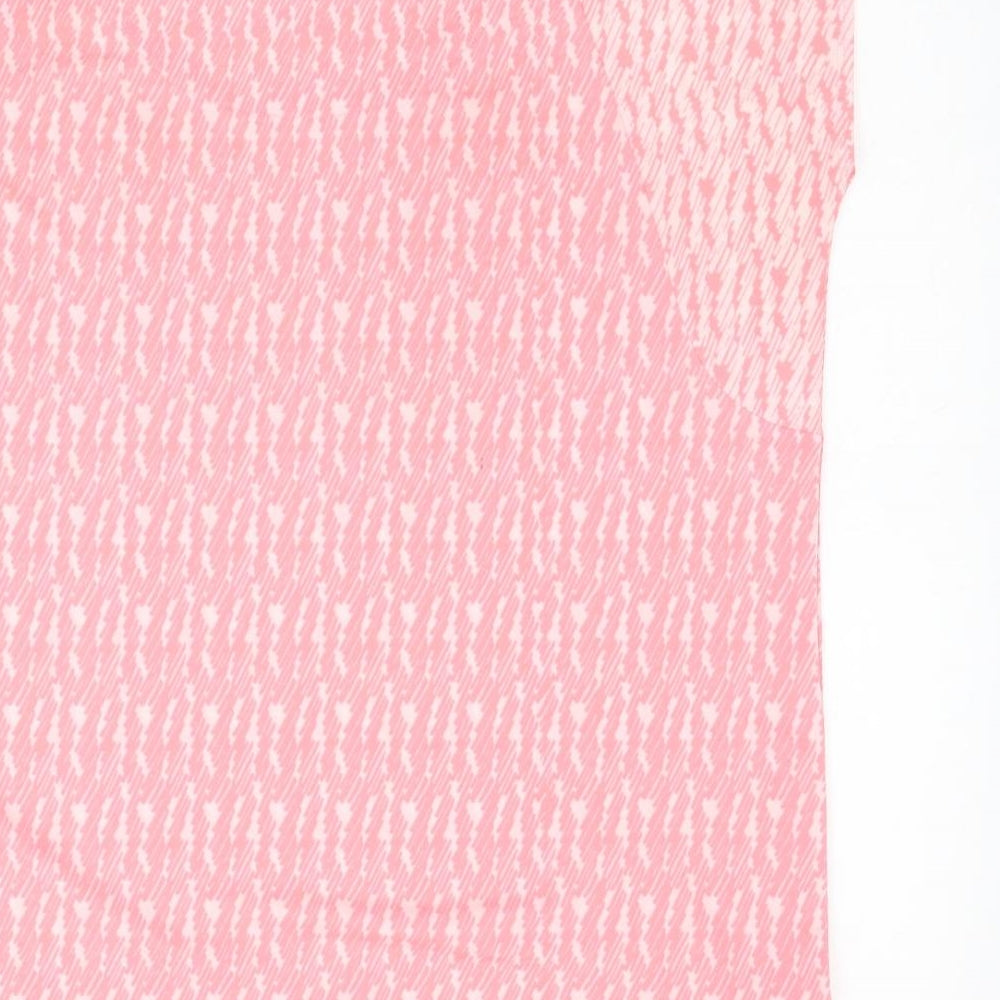 Womens UK Size 14 Marks and Spencer Pink Basic T-Shirt