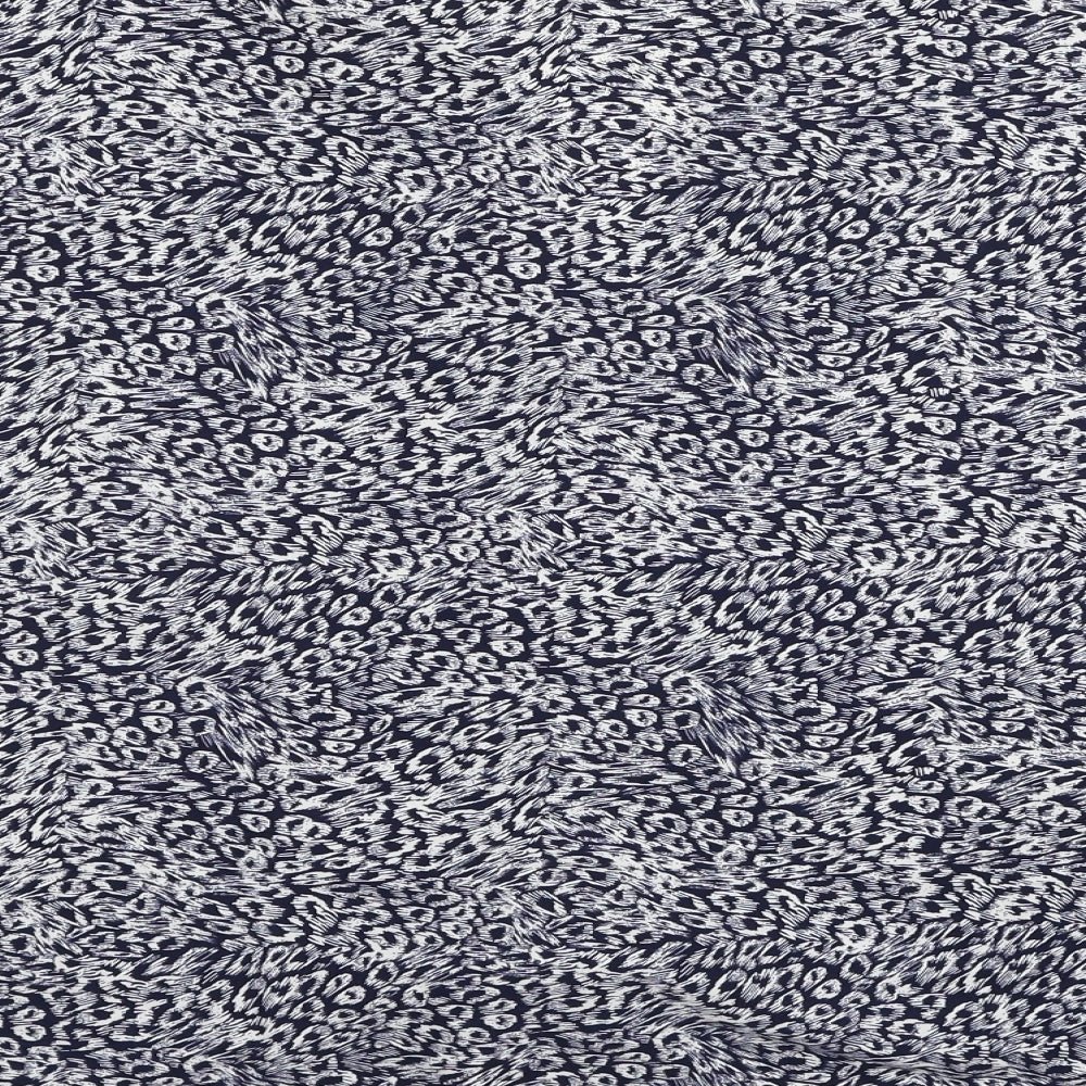 Primark Womens Blue Geometric Polyester Basic Blouse Size 16 V-Neck - Knot Front