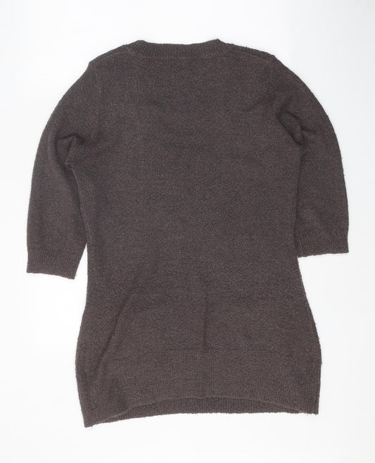 Womens UK Size XL M&Co Brown Tunic Jumper