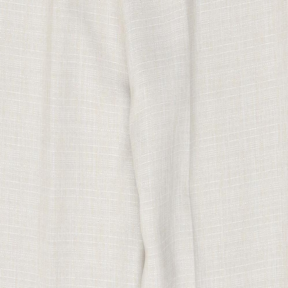 Womens UK Size 10 Marks and Spencer Regular Fit Dress Pants Beige Trousers