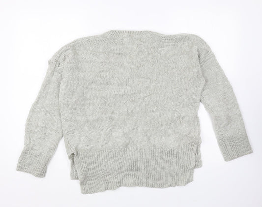 Womens UK Size M New Look Grey Pullover Jumper