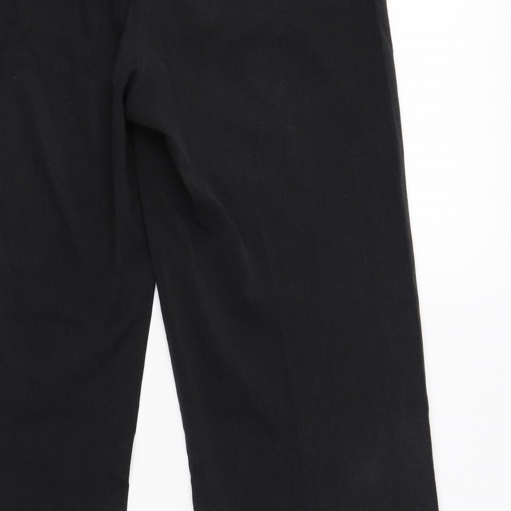 Womens UK Size 12 New Look Regular Fit Black Trousers