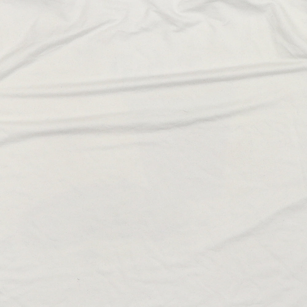 Womens UK Size S Preworn White Basic T-Shirt