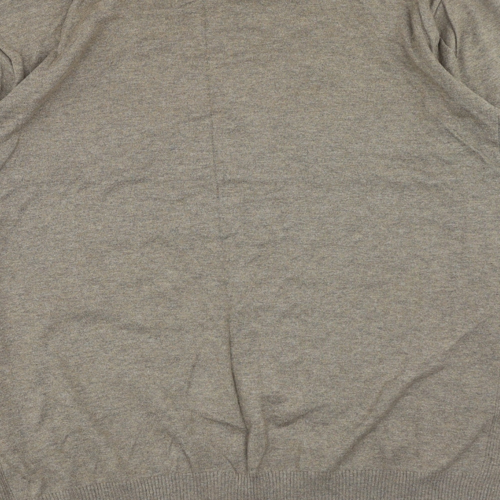 NEXT Mens Green Round Neck Cotton Pullover Jumper Size L