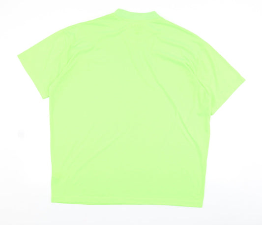 Boohoo Mens Gold Cotton T-Shirt Size M Round Neck