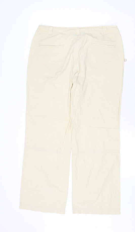 Womens UK Size 14 Dorothy Perkins Regular Fit Beige Trousers