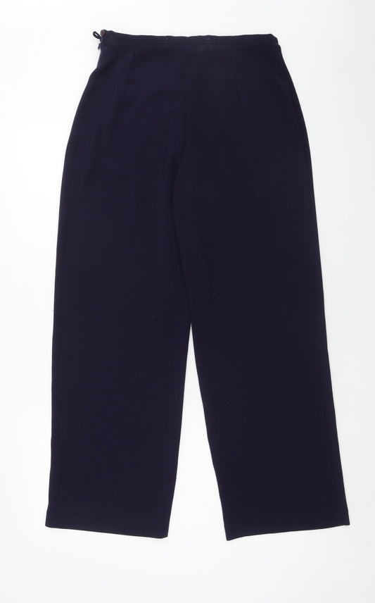 Womens UK Size 14 BHS Regular Fit Blue Trousers