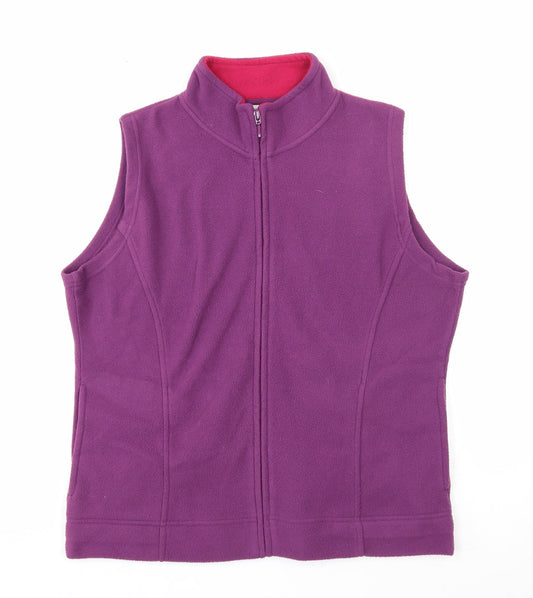 Womens UK Size 14 EWM Purple Gilet