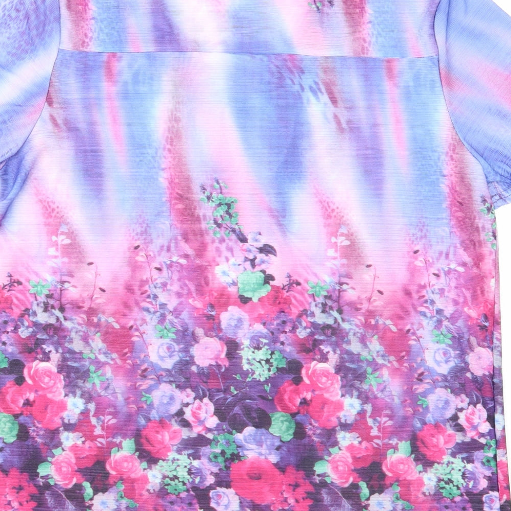 Womens UK Size 2XL Xin Da Multicoloured Basic T-Shirt