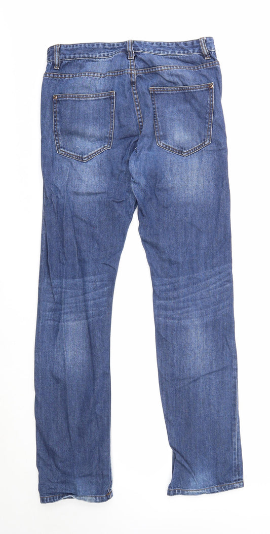 Very Mens Blue Cotton Skinny Jeans Size 32 in Regular Zip