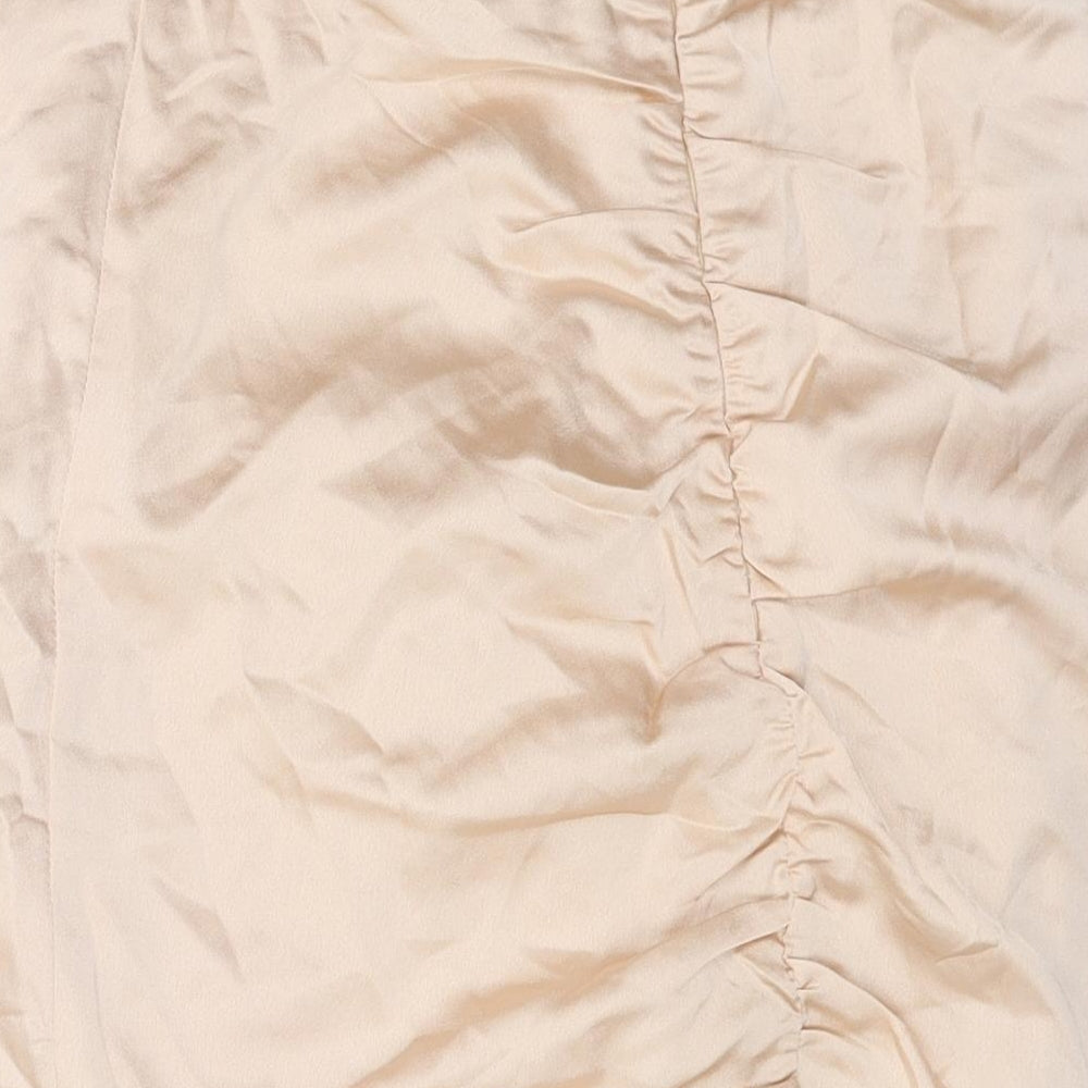 Misspap Womens Pink Polyester Mini Skirt Size 6 Zip