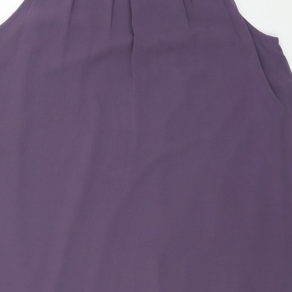 Womens UK Size 8 INTOWN Purple Basic Tank
