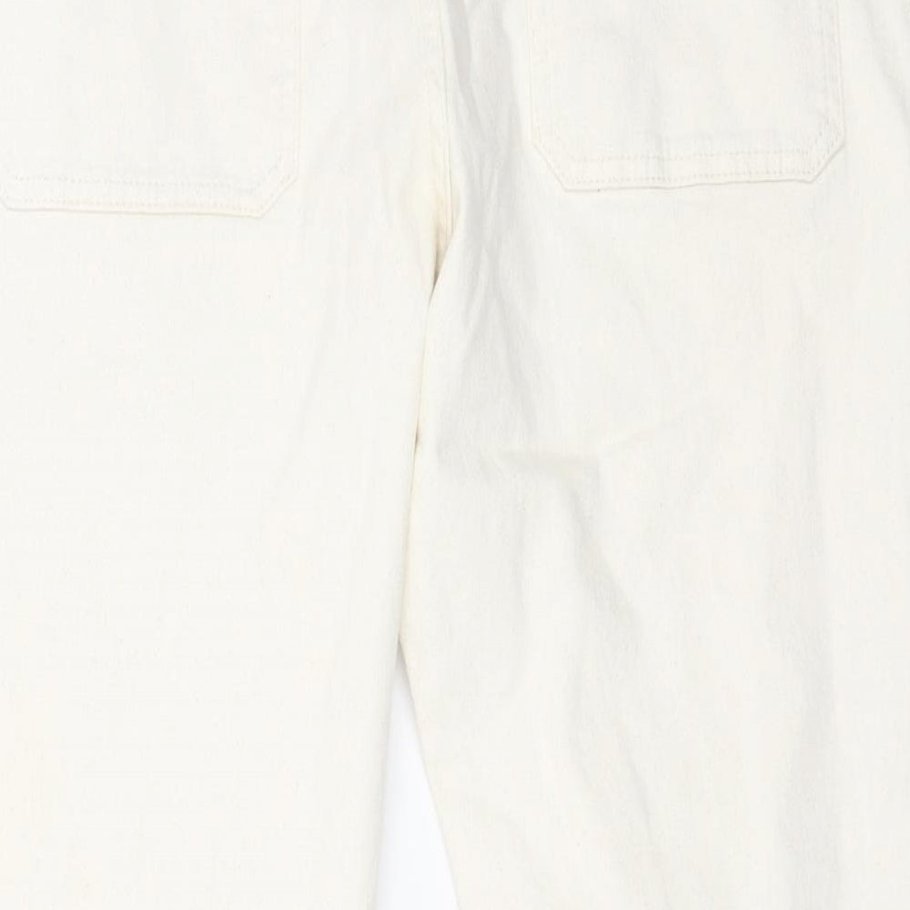 Womens UK Size 34 in Marks and Spencer Regular Fit Tapered White Jeans