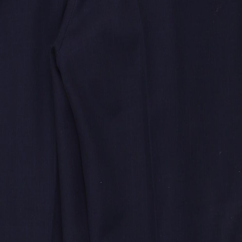 Womens UK Size 14 Berkertex Regular Fit Dress Pants Blue Trousers