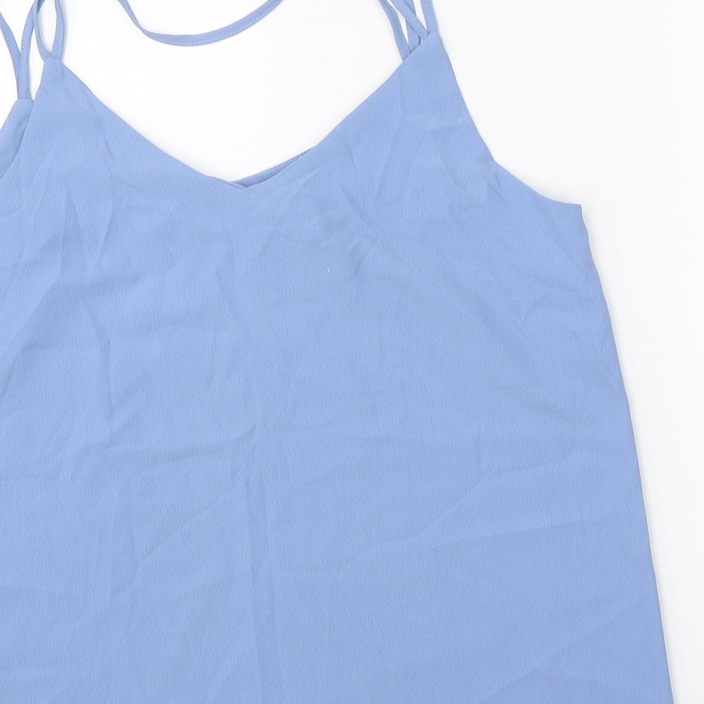 Womens UK Size 14 New Look Blue Basic Tank