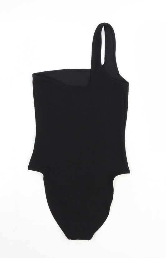 Womens UK Size One Size ASOS One-Piece Black Bodysuit