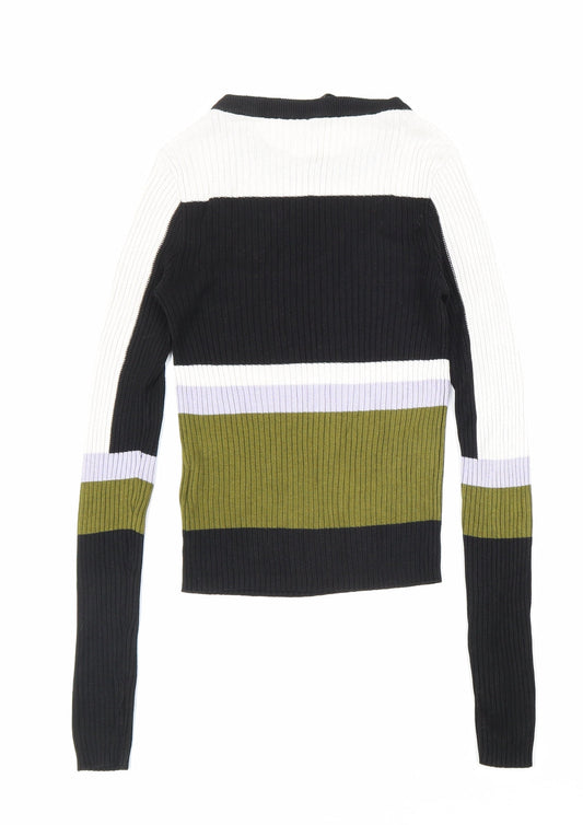Womens UK Size XS Divided by H&M Multicoloured Pullover Jumper