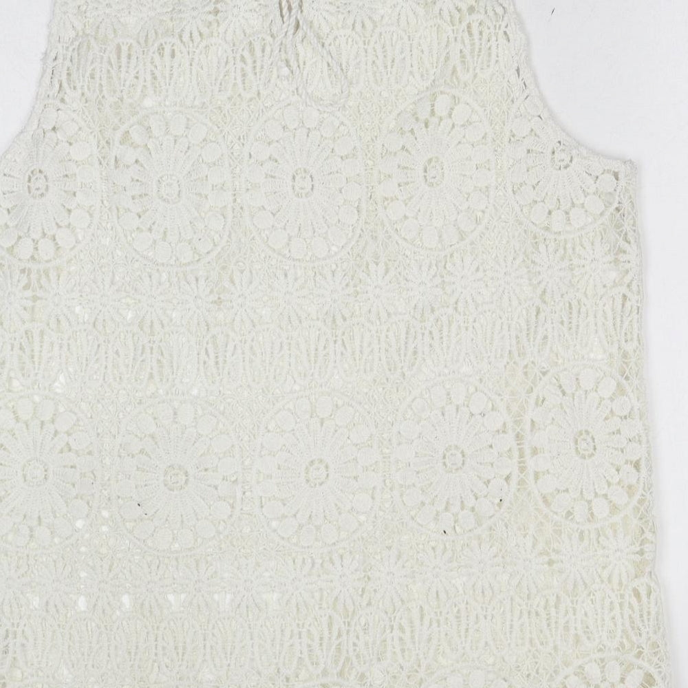 Womens UK Size 16 Peacocks White Basic Blouse