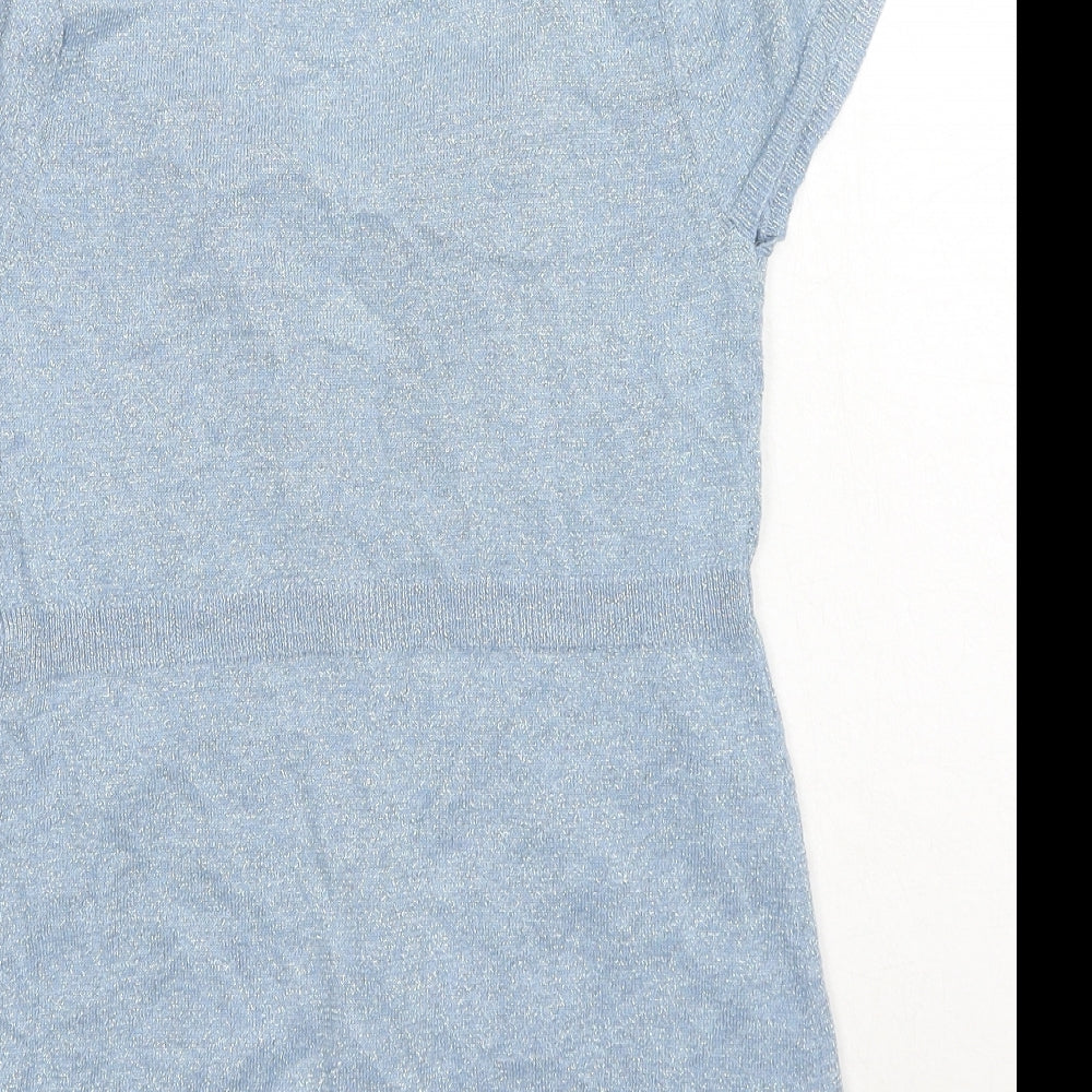 Womens UK Size 8 River Island Blue Cardigan Jumper