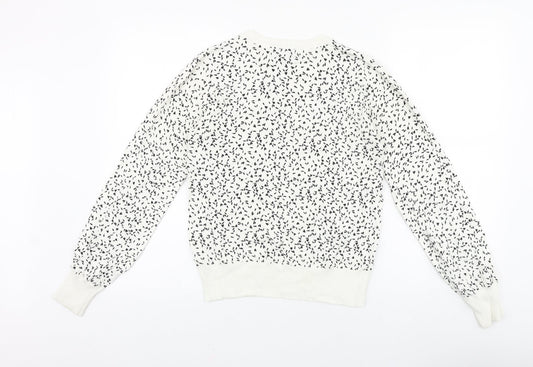 Womens UK Size 10 NEXT White Pullover Jumper