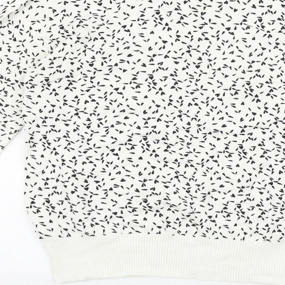 Womens UK Size 10 NEXT White Pullover Jumper