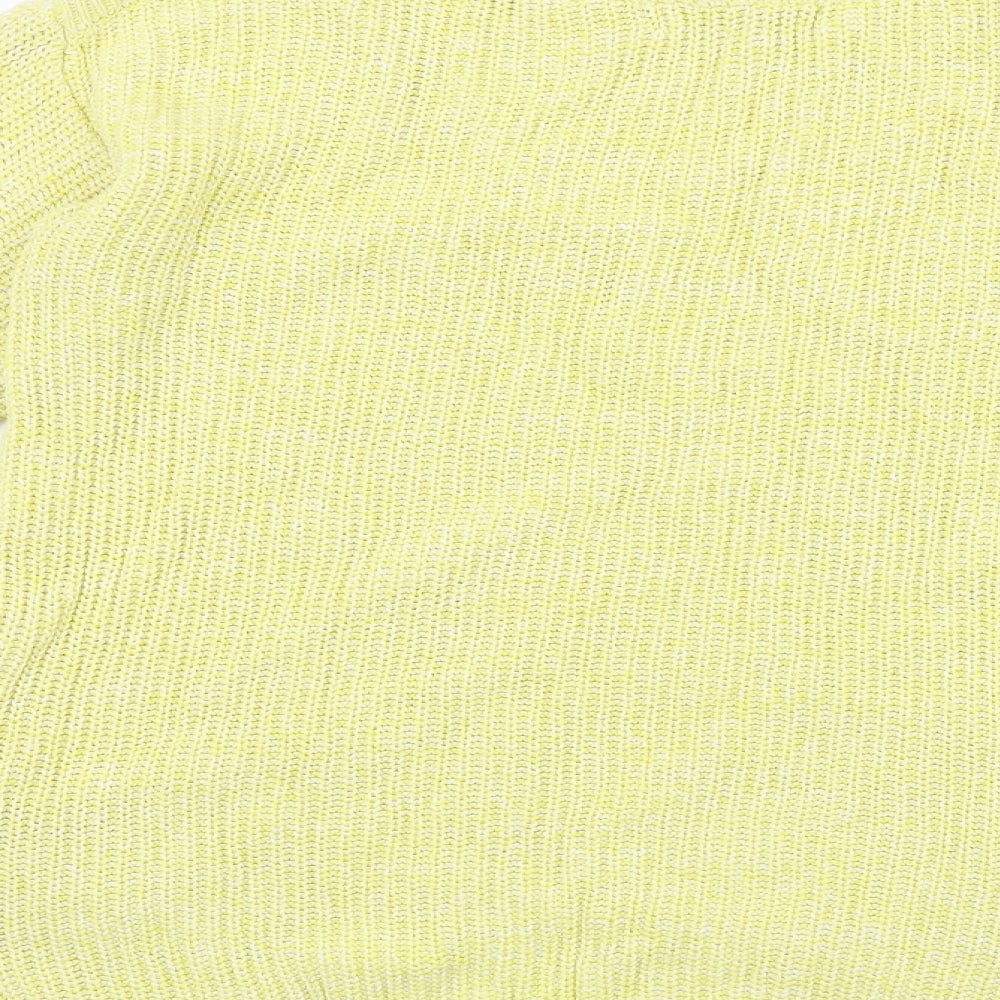 Womens UK Size S Marks and Spencer Yellow Pullover Jumper
