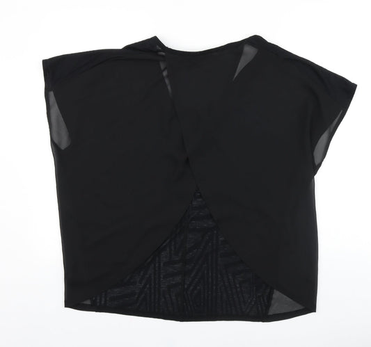 Womens UK Size 12 Limited collection Black Basic T-Shirt