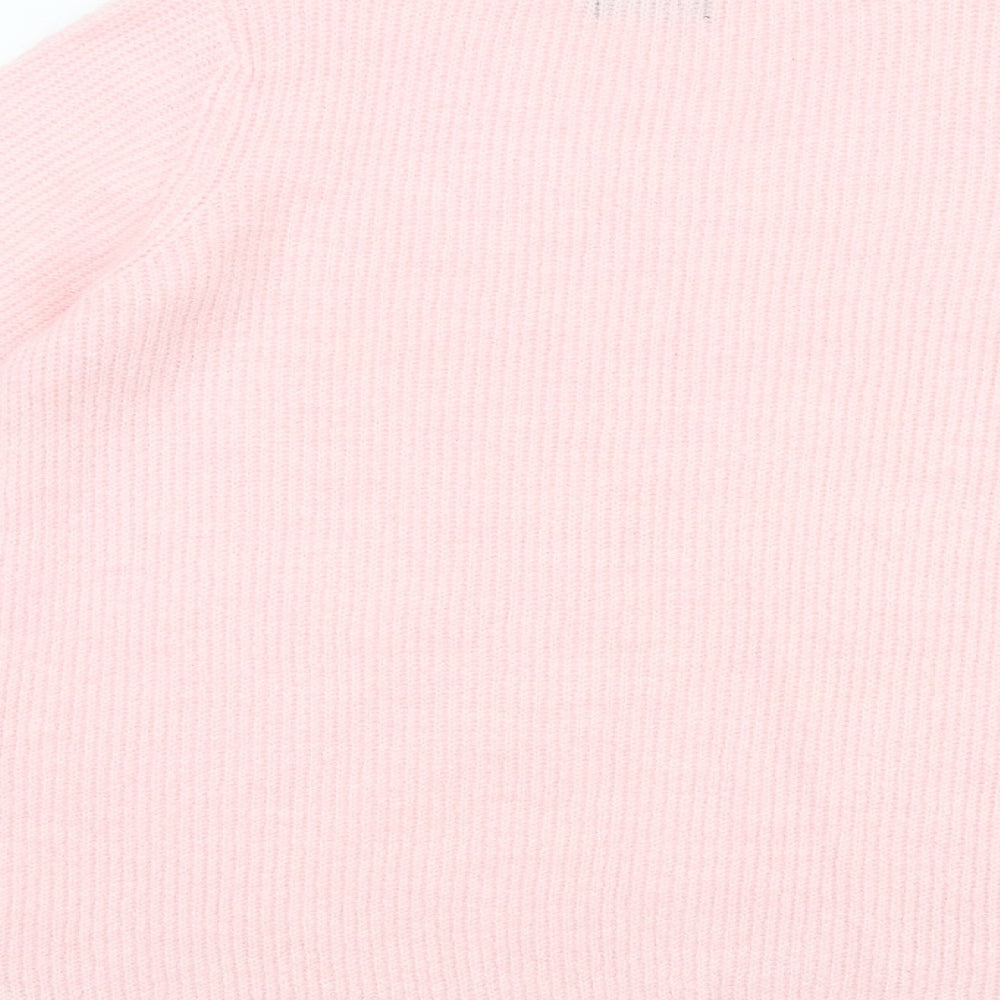 Womens UK Size 10 M&Co Pink Pullover Jumper