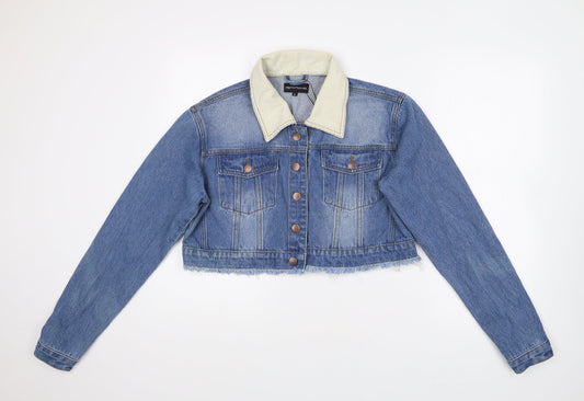 Womens UK Size 8 PRETTYLITTLETHING Blue Jacket